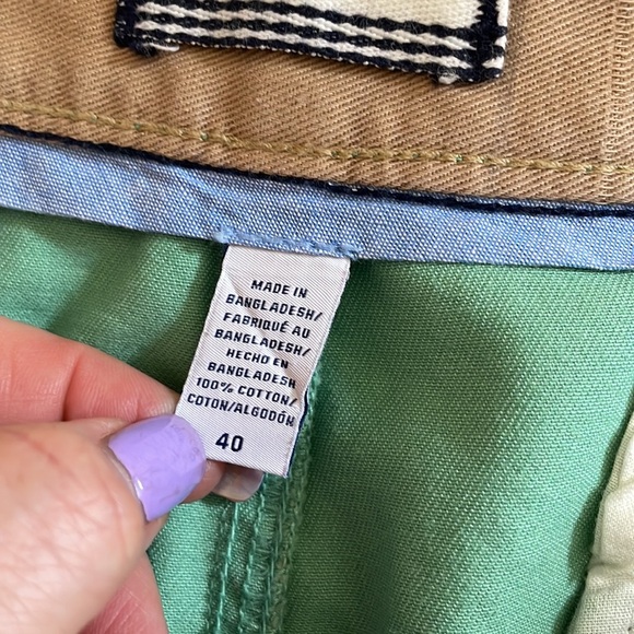 IZOD men’s Saltwater pineapple print chino cotton shorts flat front pockets 40 - Picture 11 of 12